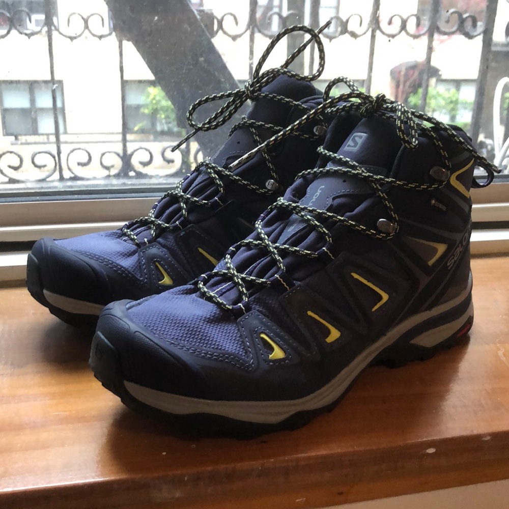 SALOMON Women's X ULTRA 3 MID GTX Blue/Lime